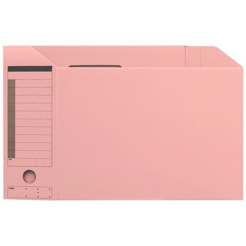 プラス PLUS ボックスファイル A4-E FL-051BF ピンク 78-083 1冊(ご注文単位1冊)【直送品】