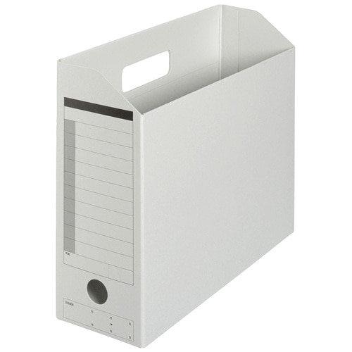 プラス PLUS ボックスファイル A4-E FL-051BF グレー 78-084 1冊(ご注文単位1冊)【直送品】