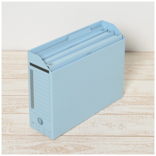 プラス PLUS ボックスファイル A4-E FL-051BF ロイヤルブルー 78-085 1冊(ご注文単位1冊)【直送品】