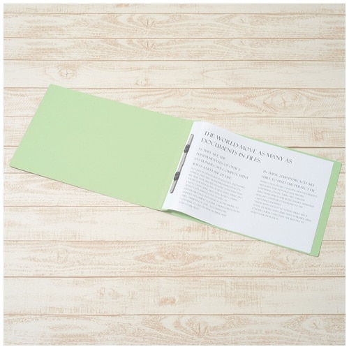 プラス PLUS フラットファイル ノンステッチ A3-E 180枚とじ グリーン 78-176 1袋（ご注文単位1袋）【直送品】