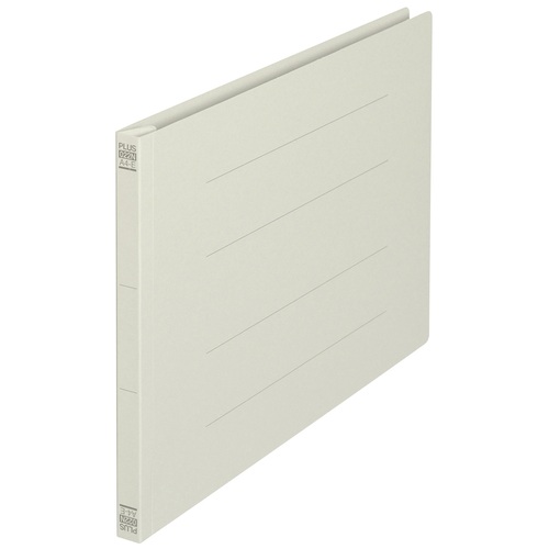 プラス PLUS フラットファイル ノンステッチ 022N A4E グレー 78-279 1袋（ご注文単位1袋）【直送品】