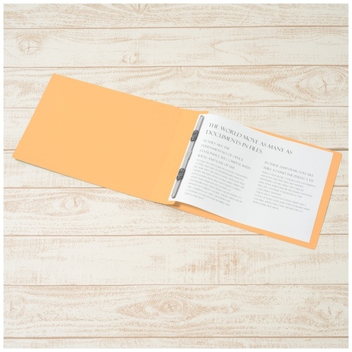 プラス PLUS フラットファイル ノンステッチ 厚とじ 300枚とじ 022NW A4E イエロー 78-287 1袋（ご注文単位1袋）【直送品】