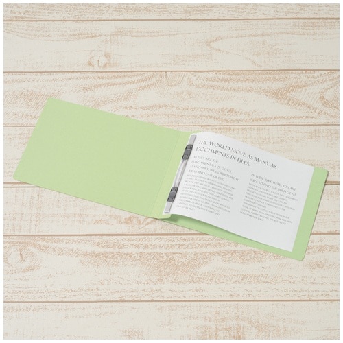 プラス PLUS フラットファイル ノンステッチ 042N A5E グリーン 78-346 1袋(ご注文単位1袋)【直送品】