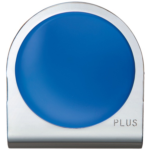 プラス PLUS カラーマグネットクリップ 大 ブルー クリップ幅43mm 80-561 1個(ご注文単位1個)【直送品】