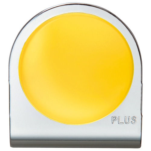 プラス PLUS カラーマグネットクリップ 小 イエロー クリップ幅34mm 80-568 1個(ご注文単位1個)【直送品】