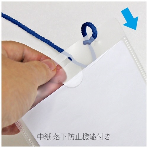 プラス PLUS 名札 ネームタッグ 吊り下げタイプ イベント用 展示会用 50枚入 ブルー 84-704 1袋（ご注文単位1袋）【直送品】