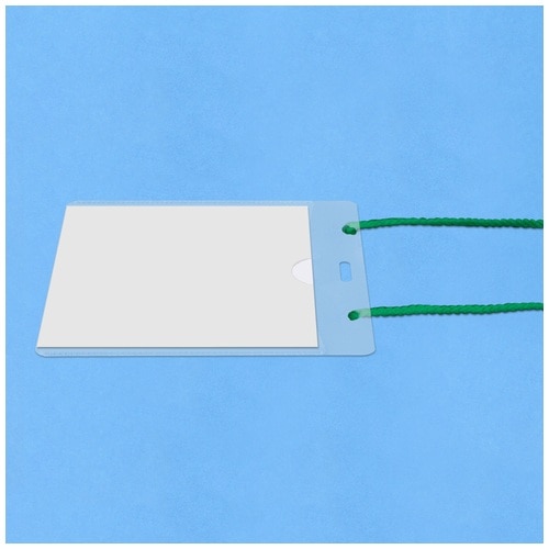 プラス PLUS 名札 ネームタッグ 吊り下げタイプ イベント用 展示会用 50枚入 グリーン 84-705 1袋(ご注文単位1袋)【直送品】