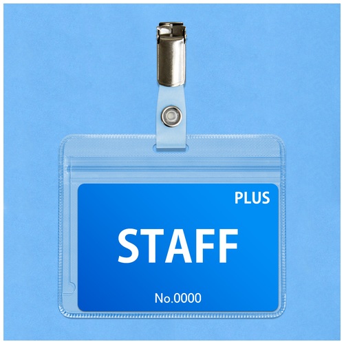 プラス PLUS 名札IDカード用(チャック式)CT-501PB 84-790 1箱（ご注文単位1箱）【直送品】