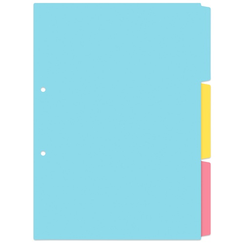 プラス PLUS インデックス シート A4S 2穴用 3山 1袋（ご注文単位1袋）【直送品】