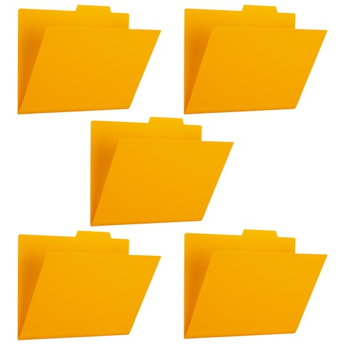 プラス PLUS ファイル PP個別フォルダー + A4 イエロー 5枚パック 86-807 1袋(ご注文単位1袋)【直送品】