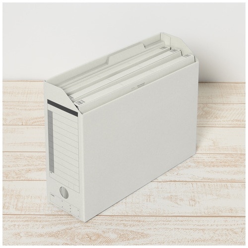 プラス PLUS 間伐材 個別フォルダーA4E Y グレー 1袋(ご注文単位1袋)【直送品】