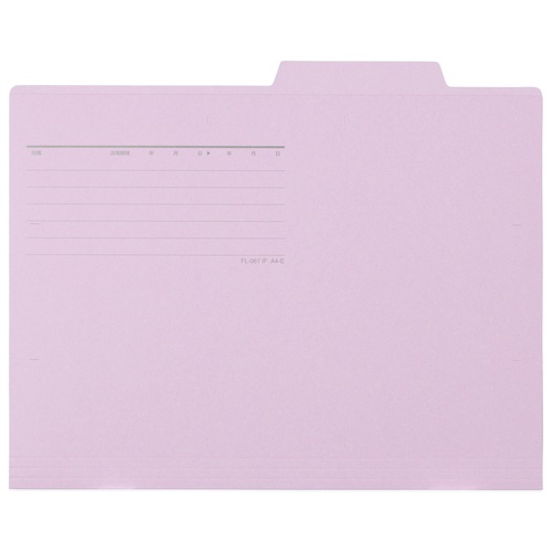 プラス PLUS 個別フォルダー FL-061IF バイオレット A4-E 87-062 10枚/袋(ご注文単位1袋)【直送品】
