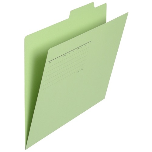 プラス PLUS 個別フォルダー FL-061IF A4-E グリーン 87-096 10枚/袋(ご注文単位1袋)【直送品】