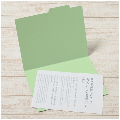 プラス PLUS 個別フォルダー FL-061IF A4-E グリーン 87-096 10枚/袋(ご注文単位1袋)【直送品】