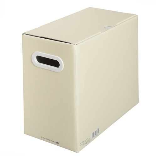 プラス PLUS ファイルボックス サンプル用 A4横 背幅150mm 87-115 ライトグレー 1冊(ご注文単位1冊)【直送品】