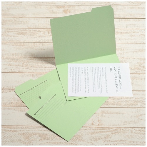 プラス PLUS カットフォルダー 3山 063IF A4-E グリーン 87-206 1袋(ご注文単位1袋)【直送品】