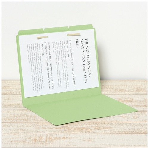 プラス PLUS カットフォルダー 3山 063IF A4-E グリーン 87-206 1袋(ご注文単位1袋)【直送品】