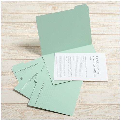 プラス PLUS カットフォルダー 4山 064IF A4-E ブルー 87-235 1袋(ご注文単位1袋)【直送品】