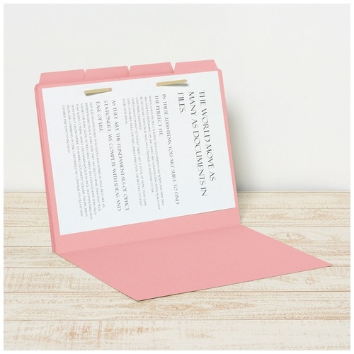 プラス PLUS カットフォルダー 4山 064IF A4-E ピンク 87-238 1袋(ご注文単位1袋)【直送品】