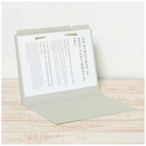 プラス PLUS カットフォルダー 4山 064IF A4-E グレー 87-239 1袋(ご注文単位1袋)【直送品】