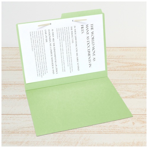 プラス PLUS カットフォルダー A4横マチなし 2山5組10枚 FL-062IF 87-336 グリーン 1袋(ご注文単位1袋)【直送品】