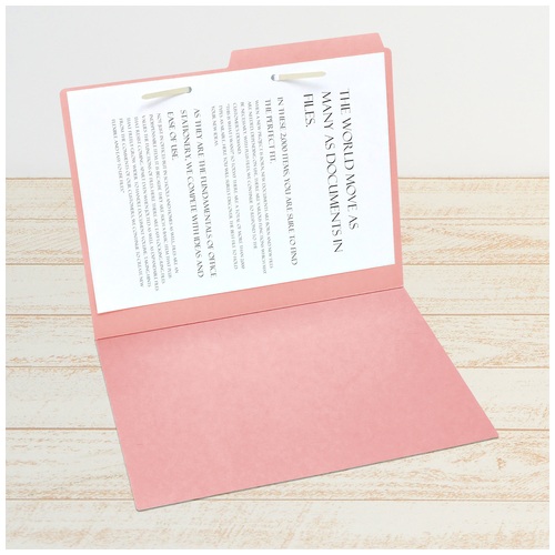 プラス PLUS カットフォルダー A4横マチなし 2山5組10枚 FL-062IF 87-338 ピンク 1袋(ご注文単位1袋)【直送品】