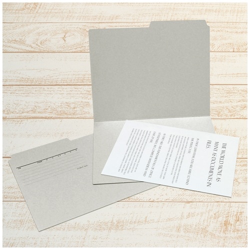 プラス PLUS カットフォルダー A4横マチなし 2山5組10枚 FL-062IF 87-339 グレー 1袋(ご注文単位1袋)【直送品】