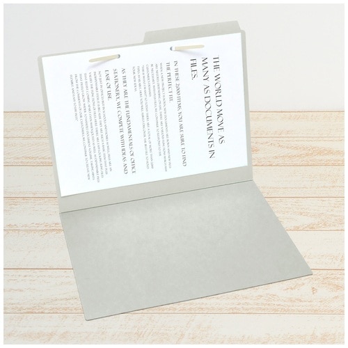 プラス PLUS カットフォルダー A4横マチなし 2山5組10枚 FL-062IF 87-339 グレー 1袋(ご注文単位1袋)【直送品】