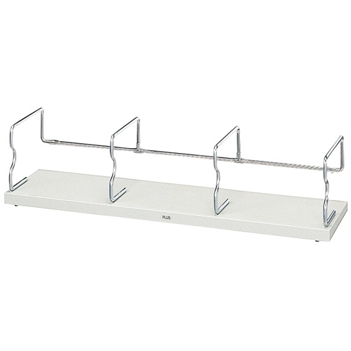 プラス PLUS ブックエンド ユニット本立 特大 間口85cm BS-001HX 87-514 ライトグレー 1台（ご注文単位1台）【直送品】