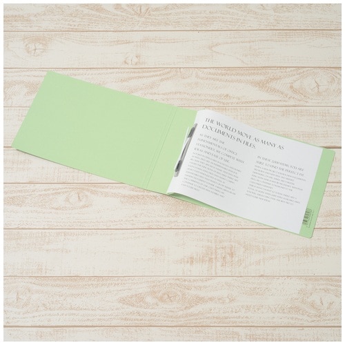 プラス PLUS フラットファイル 厚とじ A4-E 500枚とじ グリーン 87-996 1袋(ご注文単位1袋)【直送品】