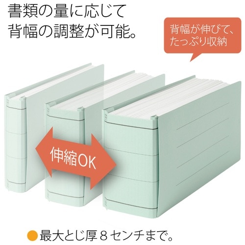 プラス PLUS フラットファイル セノバスエコノミー 樹脂とじ具 伝票 ブルー 88-315 1冊(ご注文単位1冊)【直送品】