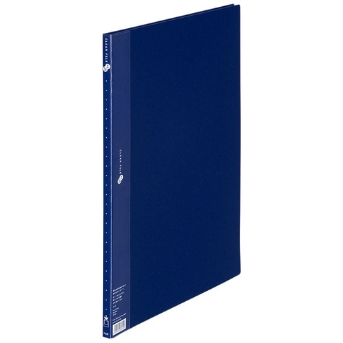 プラス PLUS クリアファイル スーパーエコノミー A3縦 20ポケット 88-401 ネイビー 1冊(ご注文単位1冊)【直送品】