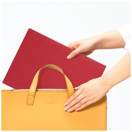 プラス PLUS 2WAYホルダー(A3、A4サイズ対応)FL-116CH レッド 88-742 1袋(ご注文単位1袋)【直送品】