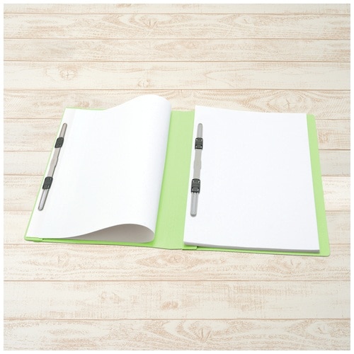 プラス PLUS フラットファイル ダブルとじ具 A4-S 180枚とじ グリーン 89-156 1袋(ご注文単位1袋)【直送品】