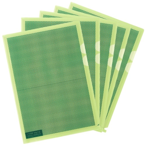 プラス PLUS カモフラージュホルダー A4 5枚 FL-127CH-5P ライトグリーン 89-423 1袋(ご注文単位1袋)【直送品】
