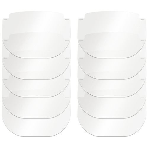 プラス PLUS フェイスシールド メガネタイプ フェイスシールド 専用交換シールド10枚 89-472 F-030FS-10P 1袋(ご注文単位1袋)【直送品】