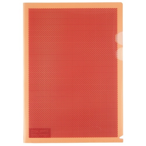 プラス PLUS カモフラージュホルダー ハード仕切り付 A4 FL-129CH オレンジ 89-573 1冊(ご注文単位1冊)【直送品】