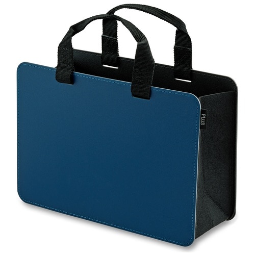 プラス PLUS モバイルバッグ モバイルバッグ+ ワイドタイプ ネイビー FL-102MB 91-460 1個(ご注文単位1個)【直送品】