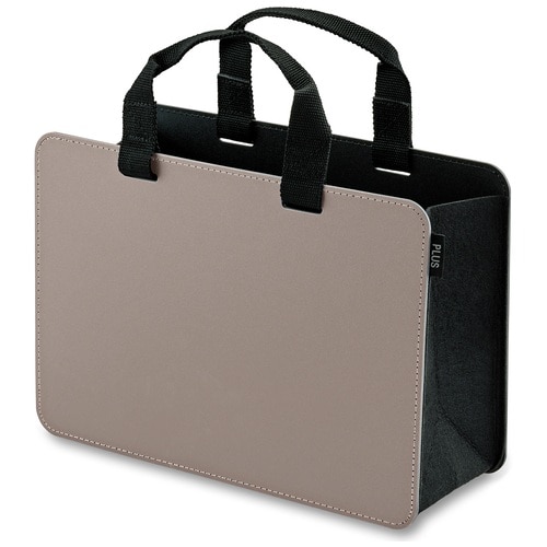 プラス PLUS モバイルバッグ モバイルバッグ+ ワイドタイプ ベージュ FL-102MB 91-461 1個(ご注文単位1個)【直送品】