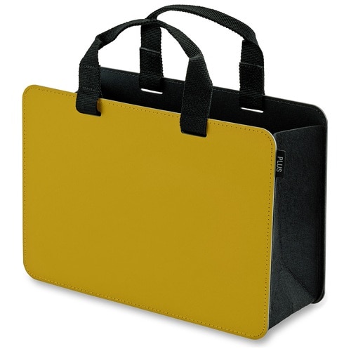プラス PLUS モバイルバッグ モバイルバッグ+ ワイドタイプ イエロー FL-102MB 91-462 1個(ご注文単位1個)【直送品】
