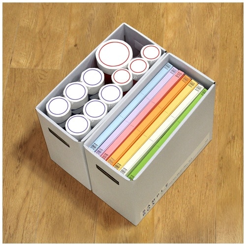 プラス PLUS ファイルボックス エコノミー サンプル用 A4横 幅150mm 96-506 ブルー 1冊(ご注文単位1冊)【直送品】