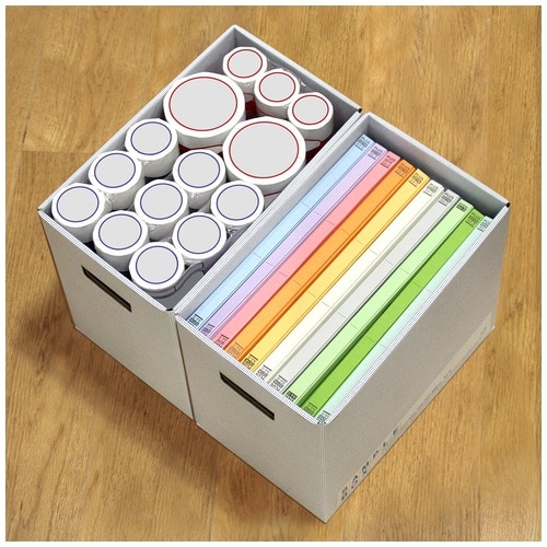 プラス PLUS ファイルボックス エコノミー サンプル用 A4横 幅200mm 96-516 ブルー 1冊(ご注文単位1冊)【直送品】