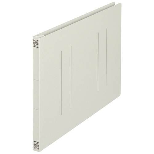 プラス PLUS フラットファイル縦罫A4E No.022NT Y 10冊 グレー 1袋（ご注文単位1袋）【直送品】