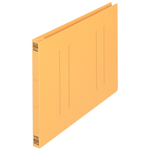 プラス PLUS フラットファイル縦罫B5E No.032NT YL 10冊 イエロー 1袋(ご注文単位1袋)【直送品】