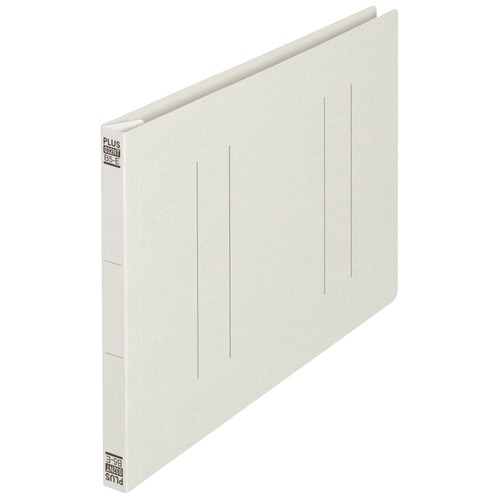 プラス PLUS フラットファイル縦罫B5E No.032NT Y 10冊 グレー 1袋(ご注文単位1袋)【直送品】