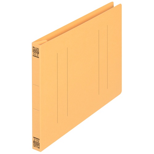 プラス PLUS フラットファイル縦罫A5E No.042NT YL 10冊 イエロー 1袋(ご注文単位1袋)【直送品】