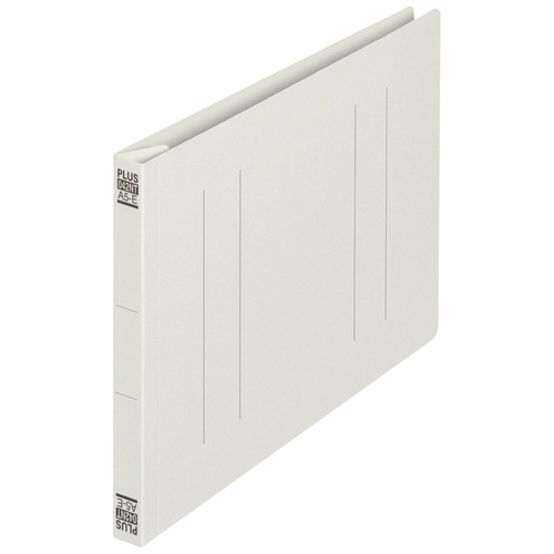 プラス PLUS フラットファイル縦罫A5E No.042NT Y 10冊 グレー 1袋(ご注文単位1袋)【直送品】