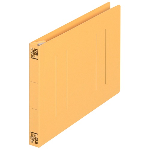 プラス PLUS フラットファイル縦罫B6E No.052NT YL 10冊 イエロー 1袋(ご注文単位1袋)【直送品】