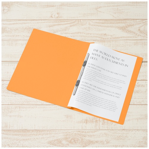 プラス PLUS PPフラットファイルA4S厚綴No.121PW 1冊 オレンジ 1冊(ご注文単位1冊)【直送品】