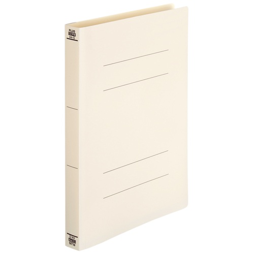 プラス PLUS PPフラットファイルA4S厚綴No.121PW IV 1冊 アイボリー 1冊(ご注文単位1冊)【直送品】